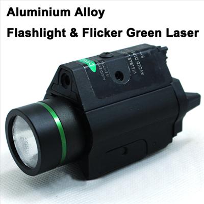 Tactical M6 BK CREE LED Flashlight & Green Laser Sight Combo